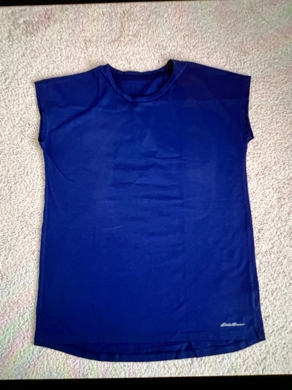 Eddie Bauer Deep Blue Short Sleeve Crew Tee